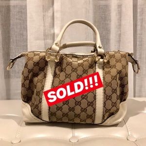 SOLD!!! GUCCI Classic Monogram Top Handle/ Satchel